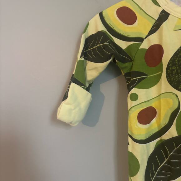 Baby 0-3 Infant Avocado NWOT Zipper Pajamas - Picture 4 of 4
